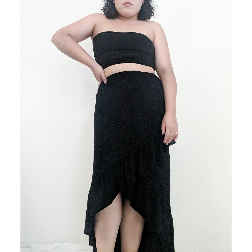 Maxi Ruffled Flamenco Skirt| Size M